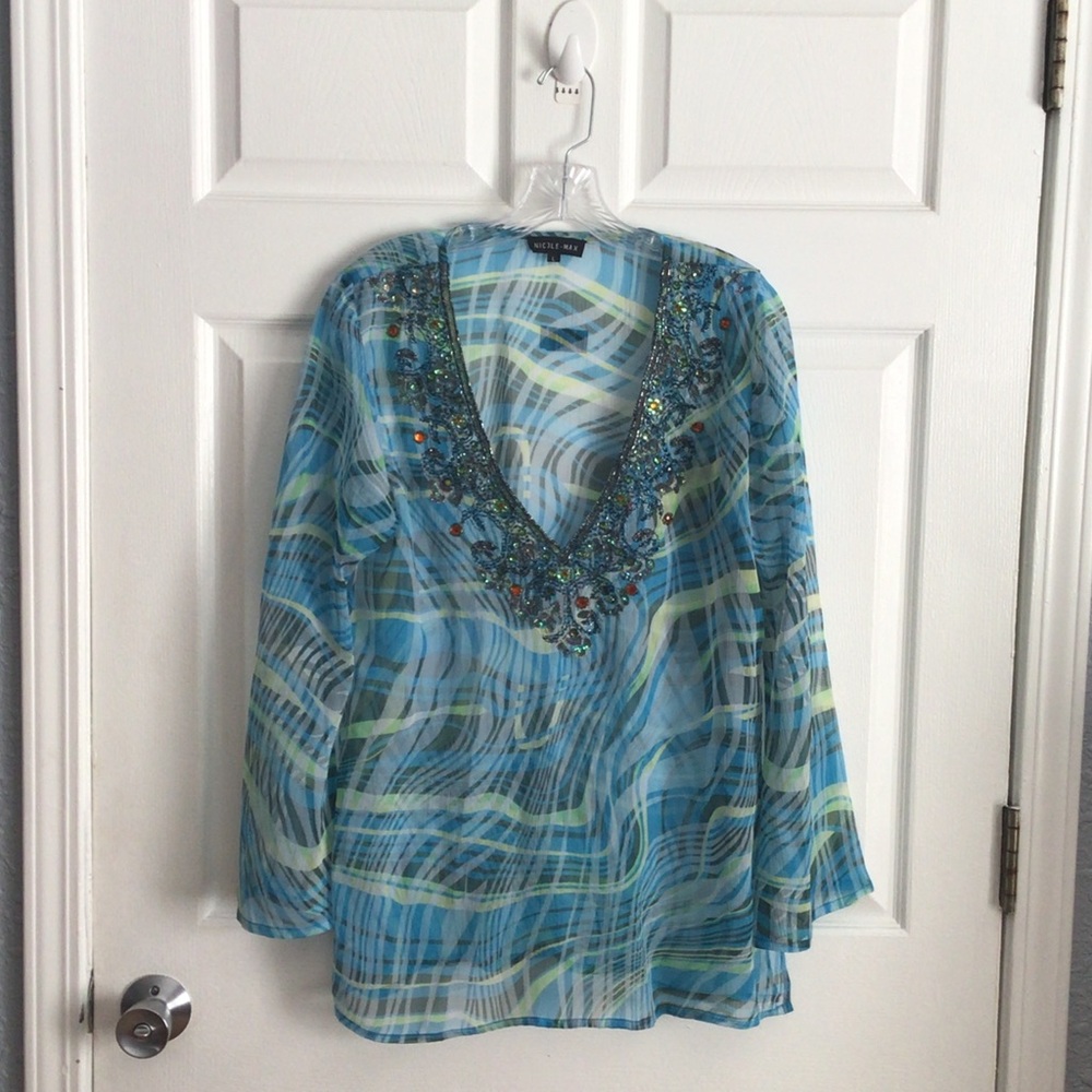 🛍️🛍️ Nicole Max🛍️🛍️     Women's Tunic with Embellishments